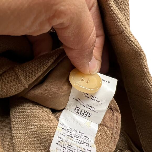 Narciso Rodríguez Brown Wool Blazer Jacket Made in Italy Size 4 - Picture 5 of 8